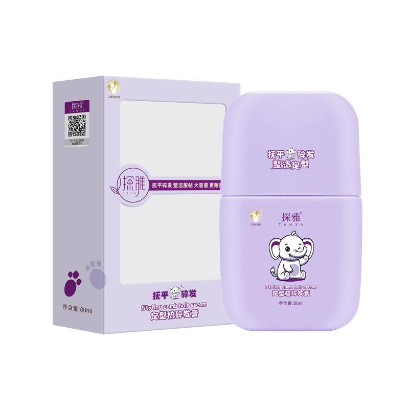 Tanya Kids' Hair Styling Balm, No-Wash Hair Remedy, Anti-Frizz Hair Comb for Kids and Adults, 80ml
